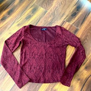 Maroon crop top!